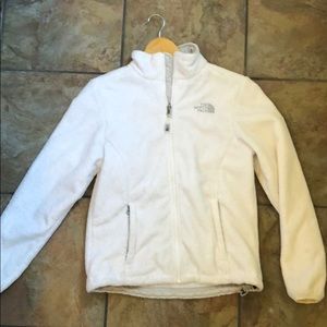 North Face White Furry Jacket